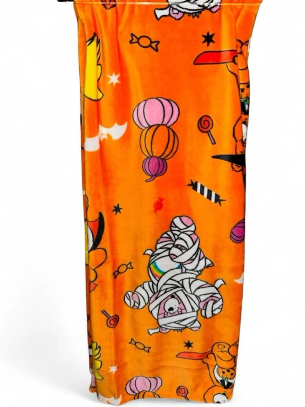 Care Bears Orange Plush Throw Blanket